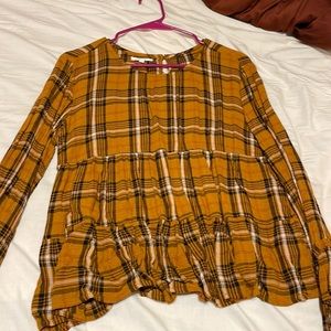 Plaid long sleeve